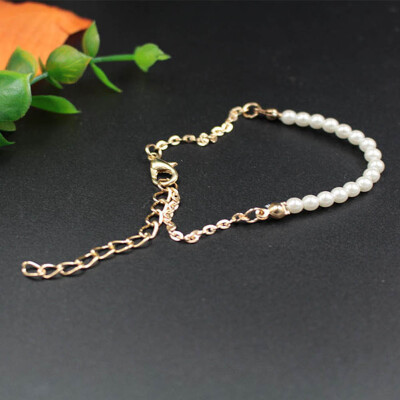 

Single Row Button Natural Pearl Bracelet Vintage Jewelry Pearl Bracelet Gift