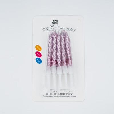 

JINLILAI Multicolored gold-plated small candles 10 packs birthday candles Party props Birthday items 6801