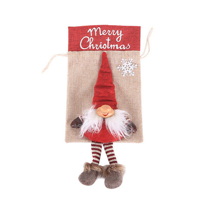 

Christmas Gnome Ornament Holiday Drawstring Gift Bag Storage Pouch Party Supply