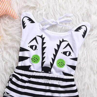 

Newborn Infant Baby Print Sleeveless Romper Jumpsuit 90
