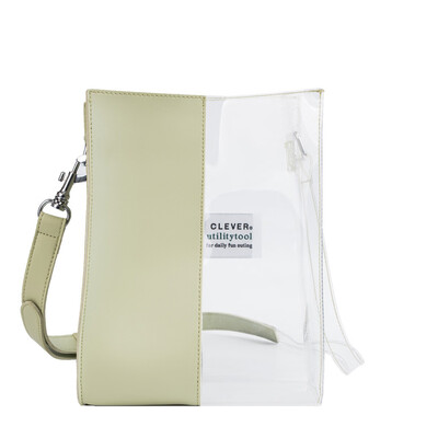 

Women Transparent Crossbody Bag Contrast Color Stitching Large Capacity Messenger Bags Letter PVC Handbags Sac A Main T10