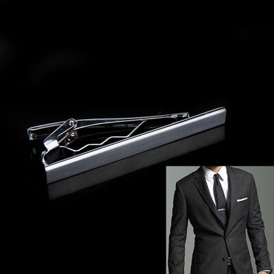 

Gentleman Silver Metal Simple Necktie Tie Clip Bar Clasp Practical