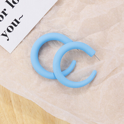 

Flashbuy Trendy Geometric Stud Earrings for Women Metal Statement Letter C Spray Earring Jewelry Simple Fashion Alloy Pendientes