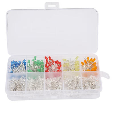

Greensen 300pcs LED Beads RedYellowBlueGreenWhiteOrange 3mm Light Emitting Diode Set