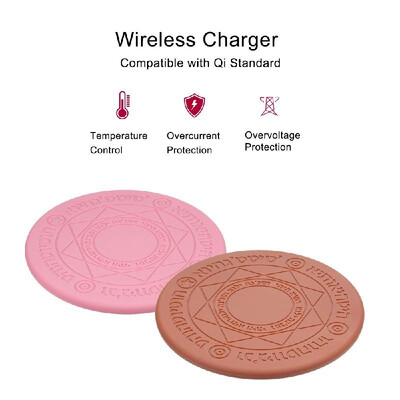 

Unique Magic Array Wireless Charging Pad 5W Qi Wireless Charger Base Station Fast Charge for for i-Phone 88 plusX & Sam-sung Gal
