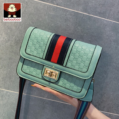 

On the new womens bag new 2019 broadband texture single shoulder small square bag fashion Joker Messenger bag