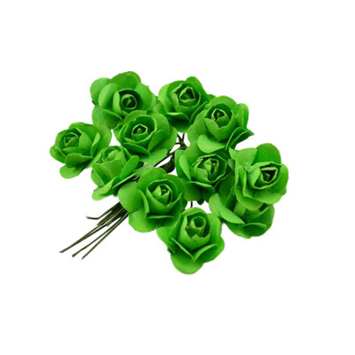 

144Pcs Mini Paper Rose Artificial Flower DIY Scrapbook Wedding Party Room Decor