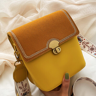 

New broadband sanding bag woman 2019 new Korean version 100 lap single shoulder bag slanted fashion bucket bag