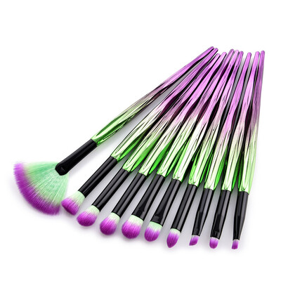 

〖Follure〗10Pcs Pro Makeup Brushes Set Foundation Powder Eyeshadow Eyeliner Lip Brush Tool