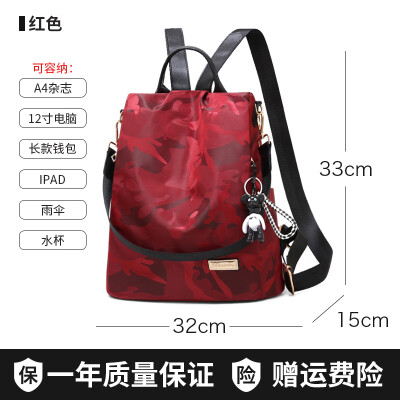 

A fashionable burglar-proof small backpack ladys bag with Oxford canvas