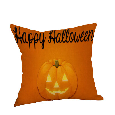 

Siaonvr Halloween Pillow Cases Linen Sofa Pumpkin ghosts Cushion Cover Home Decor