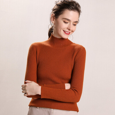 

QIANMUCHUN Womens Cashmere Bottoming Shirt Fashion 5874