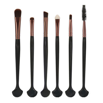 

6pcs Fan-shell Makeup Brushes Kit Set Eyebrow Eyelashes Cosmetic Tools