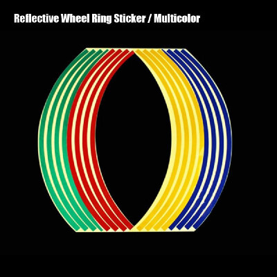 

Reflective Hub Sticker Wheel Ring Sticker Tire Reflector Decoration for Motorcycle