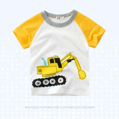 

Fashion Toddler Baby Boy Cotton Short Sleeve T-shirt Casual Clothes Tops Blouse