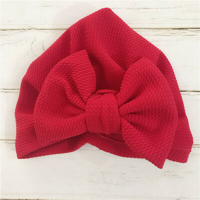 

Newborn Baby Kid Soft Cotton Turban Bunny Ear Hat Head Wrap Knot Headband Cap