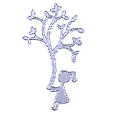 

Metal Cutting Dies Stencils Tree Girl for DIY Embossing Scrapbooking Album