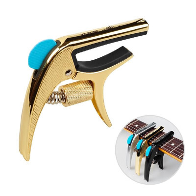 

Multifunctional Single-handed Guitar Capo Clamp Zinc Alloy with Bridge Pin Puller Guitar Pick Slot for Acoustic Electric Guitars B