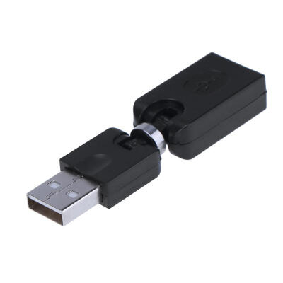 

360 Degree Rotary Knob USB20 Male to USB20 Female Converter Adapter