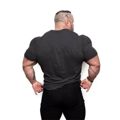 

UK STOCK Gym Mens Muscle Fitness Cotton Fit Tee Workout T-Shirt Athletic Clothes