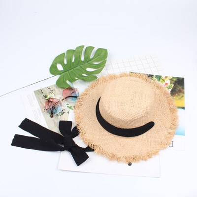 

Fashion Women Foldable Straw Hat Raw Wide Brim Travelling Beach Fisherman Bonnie chapeau