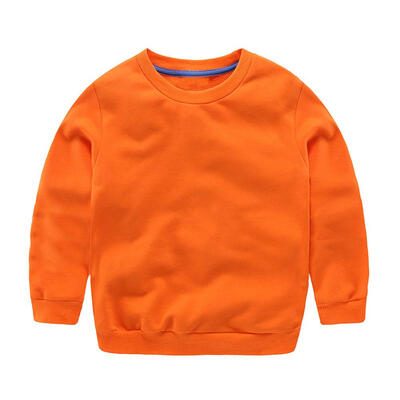 

Spring Boys Sweatshirts Basic Cotton O-Neck Fashion Warm Solid Color Tops