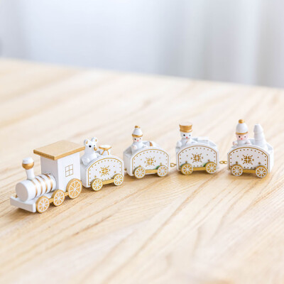 

〖Follure〗Christmas Decorations Christmas Woods Small Train Children Kindergarten Festive