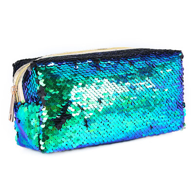 

Toponeto Women Girls Fashion Double Color Sequins Pen Bag Storage Bag Ladies Purse Pouch