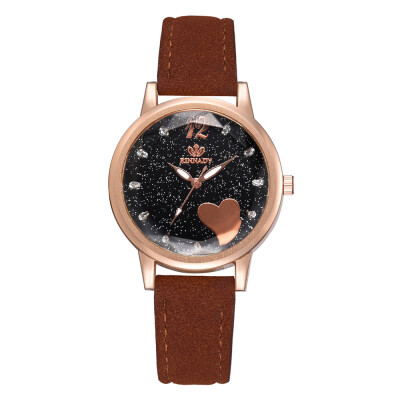 

Diamond love mirror quartz watch romantic star watch to send girlfriend gift table