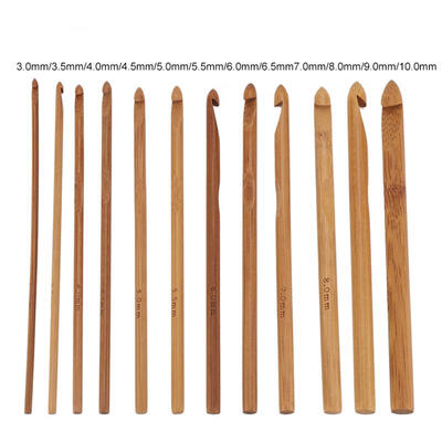 

Greensen 20PcsLot Crochet Hooks Needles Bamboo Handle Weave Sewing Tools Set Kit