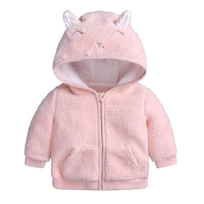

Baby Fleece Thicken Winter Coat Warm Clothing Cute Hooded Zipper Jackets