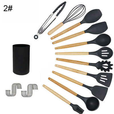 

11PcsSet Silicone Spoon Shovel Kitchen Utensils Nonstick Cooking Baking Tool
