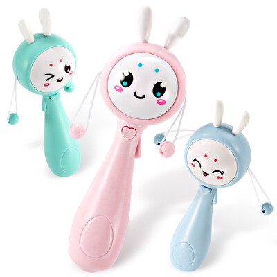 

Aozhijia AoZhiJia Early Learning Baby Toys Sound&Light Music Sticks BB Sticks Rattles Baby Teeth Toys Can Bites Rattles - Cherry Powder
