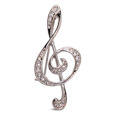 

Small notes fashion elegant suit jacket accessories brooch