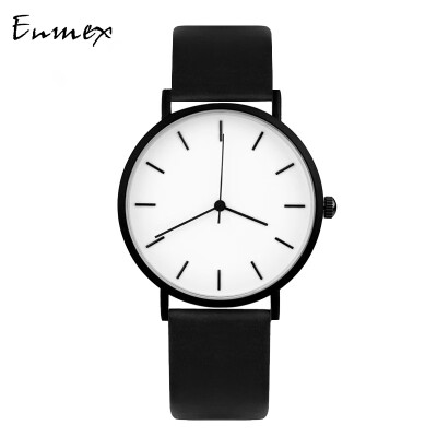 

Enmex Two-Needle Light&Thin Steel Woven Quality Watch Simple Calendar Mysterious Cold Watch