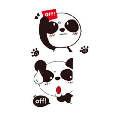 

Greensen 1 Set Cartoon Cute Panda Quote off Wall Switch Sticker for Bedroom Living Room Decoration