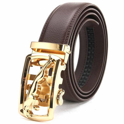 

top quality brown belt Cowskin be luxury mens genuine leather belts men automatic alloy buckle better gifts business choice