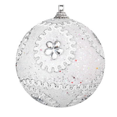 

Tailored Christmas Rhinestone Glitter Baubles Balls Xmas Tree Ornament Decoration 8CM