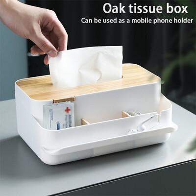 

〖Follure〗Multifunctional European Minimalist Desktop Storage Tissue Box Living Room Home