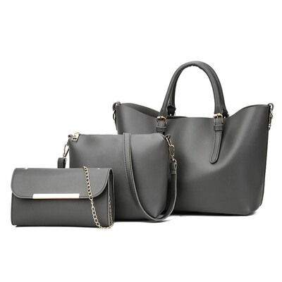 

Tailored 3Pcs Women Ladies Solid Leisure Fashion Messenger Tote Crossbody Handbag Bags