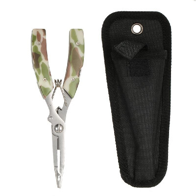 

Docooler Stainless Steel Multifunctional Fishing Lure Pliers Fishing Hook Remover Serrated Tackle Braid Cutter with Carrying Case