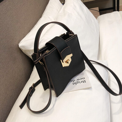 

Qiao Bani 2019 new South Korea ins fashion street beat net red lock buckle handbag shoulder diagonal trend handbags