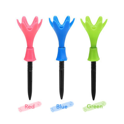 

3pcs Plastic Golf Tees Height Adjustable Golfing Tees Accessories
