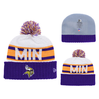 

NFL Football League Vikings Minnesota Vikings New Era Knitted Wool Baseball Cap
