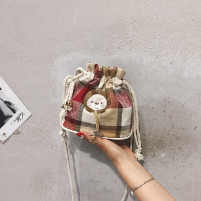 

Summer popular small bag female bag new 2019 Messenger bag cartoon ugly cute shoulder bag cute girl bucket bag