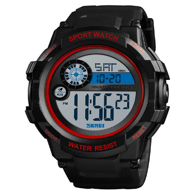 

SKMEI 1387 Men Watch Analog Digital Electronic Watch Fashion Casual Outdoor Sports Male Wristwatch 3 Time Display Alarm Stopwatch