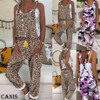 

Women Sleeveless Strap Loose Bodycon Fashion Jumpsuit Romper Trousers Clubwear
