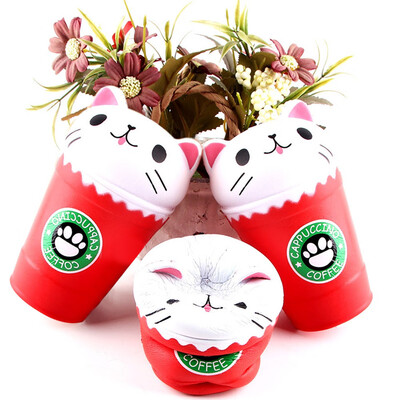 

Cut Coffee Cup Cat Scented Soft Slow Rising Extrusion Toy Collection Gift