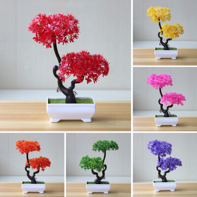 

Artificial Plant Tree Bonsai Fake Potted Ornament Home Hotel Garden Decor Gift