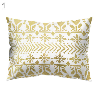 

Geometry Pattern Letters Leaf Throw Pillow Case Cushion Cover Home Car Decor